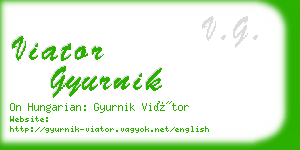 viator gyurnik business card